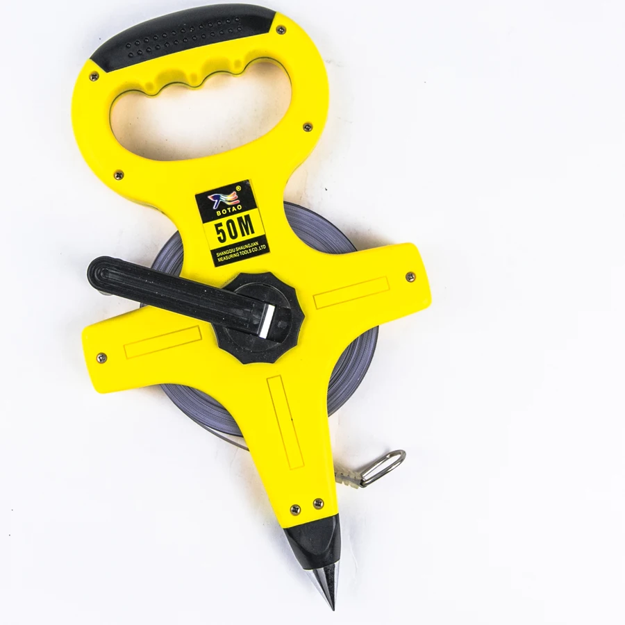 30m 100ft Flexible Carbon Steel Tape Measure Open Reel Surveyors | How